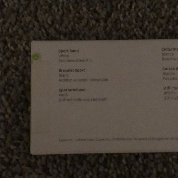 New 42 white Apple brand Apple Watch band - Picture 4 of 4